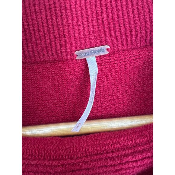 Free People Ottoman Ribbed Mock Neck Slouchy Tunic Sweater – Small - Picture 4 of 9